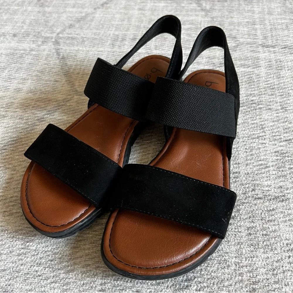 B.O.C Born Women's Black Brown Sandals Size 6 - Picture 10 of 10